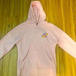 Men’s small “take a trip” pink hoodie
